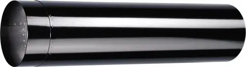 Schwarzer, zylindrischer Metallrohr, mit glatter Oberfläche und geradem Ende. Geeignet für Abgasanlagen von Bosch oder ähnlichen Systemen.